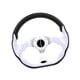thumbnail image 5 of Volante genérico para coche de carreras deportivo, accesorios para automoción, dirección de derrape Blanco, 5 of 9