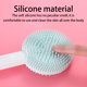 thumbnail image 5 of Cepillo De Baño De Silicona Con Mango Largo Arandela Trasera Limpieza Fuerte Limpiador De Espalda Masaje Limpieza De Ducha Eliminar Exfoliante Diseño De Orificio Colgante Suave seitruly HA028117-01, 5 of 7