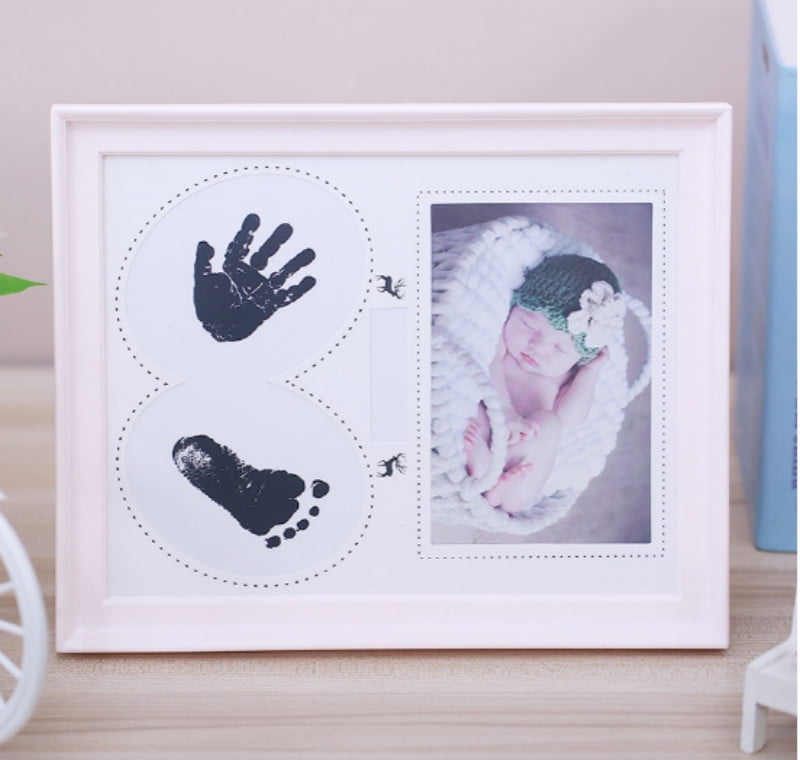 Baby Hand and Foot Print Kit with Photo Frame Newborn Unique Keepsake Gifts 