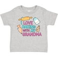 thumbnail image 3 of Inktastic I Love Baking with My Grandma Girls Toddler T-Shirt, 3 of 5