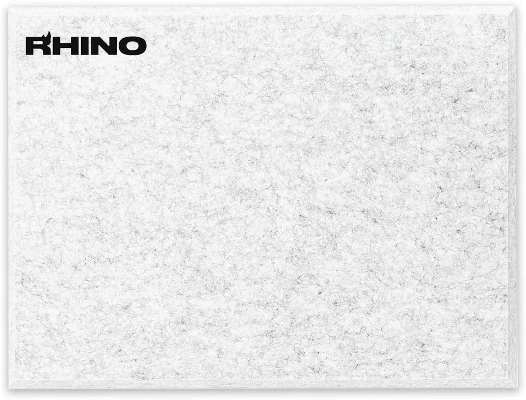 RHINO Acoustic Panel Silver 16" x 12" x 0.4" Thick NRC Sound Bass Isolation 6 Pieces Beveled Edges