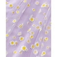 thumbnail image 6 of Little Girls Clothes Little Girls Tulle Dress 6Y Girls Summer Halter Dress 7Y Girls Sleeveless Solid Color Floral Dress Purple, 6 of 7