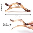 thumbnail image 2 of Pinzas para el pelo de cocodrilo para mujer, pinzas para el pelo de 4 colores, pinzas para el pelo mate de sujeción fuerte, accesorios de peinado de moda para mujeres y niñas, 2 of 3