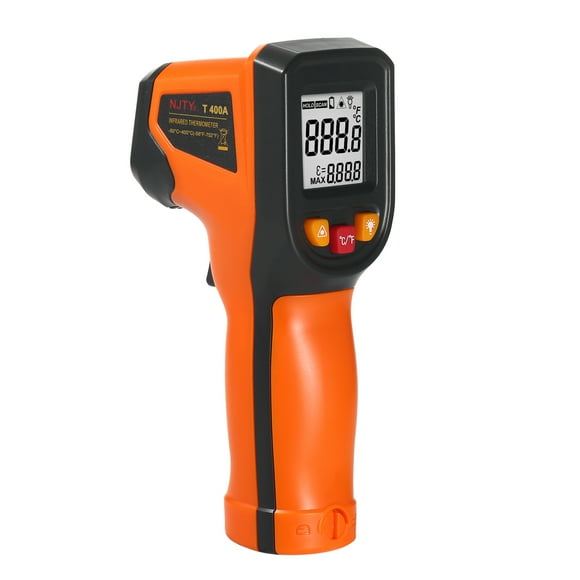 NJTY Infrared Thermometer Non-Contact Digital Temperature Gun -50°C~400°C (-58°F~752°F) with Emissivity Function IR Thermometer for