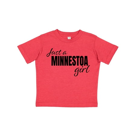 

Inktastic Just a Minnesota Girl Born and Raised Gift Toddler Toddler Girl T-Shirt