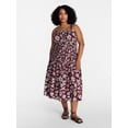 thumbnail image 2 of Time and Tru Women's and Women's Plus Sleeveless Smocked Peasant Midi Dress, Sizes XS-4X, 2 of 5