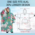 thumbnail image 4 of Oversized Wearable Blanket Hoodie,Schnauzer Dogs Sherpa Blanket Hoodie with Super Pockets,Super Warm Fuzzy Pullover for Women & Men, 4 of 6