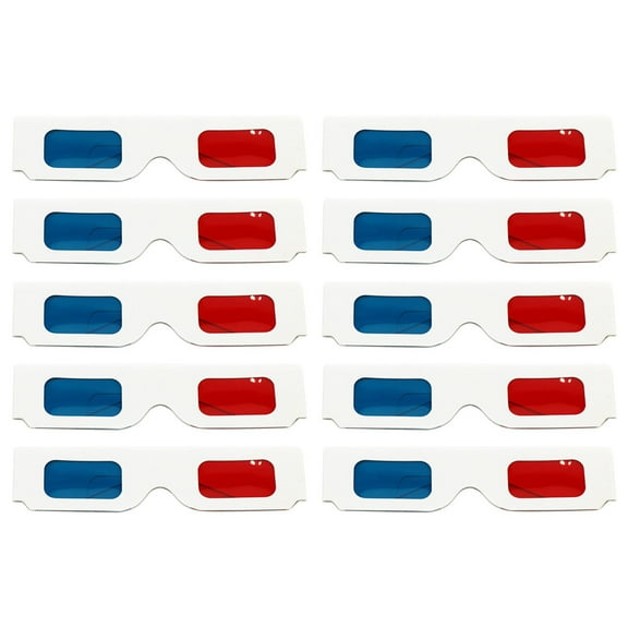 Paper 3D Stereoscopic Glasses Red And Blue 3D Paper Frame Stereoscopic Glasses 3D Cinema Glasses DIY