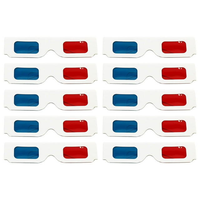 TIELUTT Lunettes Stéréoscopiques 3D en Papier Rouges et Bleues pour Garçons Fête pour Enfants 8-12 Fête pour Enfants 8-12 Sacs Cadeaux Ensemble Table et Chaises pour Garçons Robe de Fête pour Femmes Événement Élégant Film Horizon