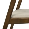 thumbnail image 5 of Roundhill Furniture Modern 7-Piece Dining Set, Walnut Finished Dining Table with 6 Brown Chairs, 5 of 20