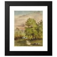 thumbnail image 2 of Narcisse-Virgile Diaz de La Peña 12x14 Black Modern Framed Museum Art Print Titled - View of a Clearing, 2 of 5