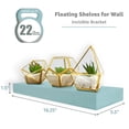 thumbnail image 3 of Sorbus 5-Pack Floating Shelves 16.25 Inch, Ocean Blue, Hidden Mount, Wall Storage, 3 of 4