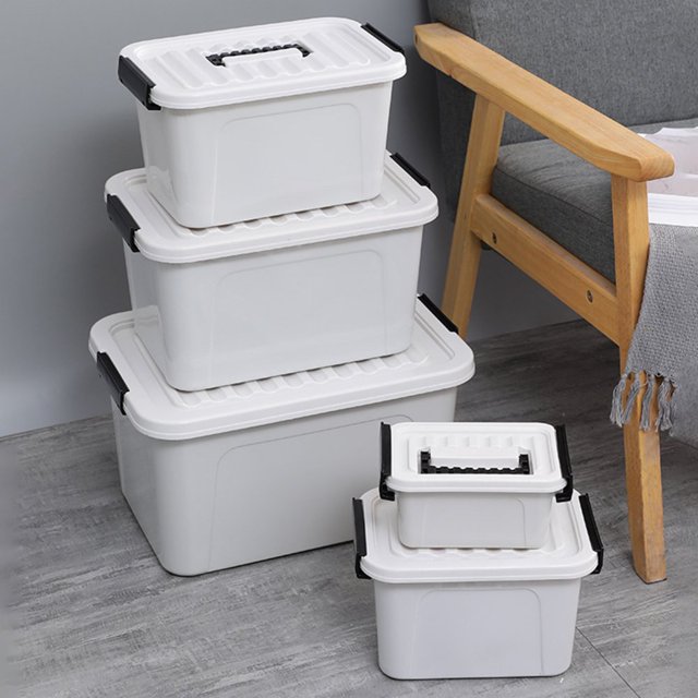 PENGXIANG Plastic Clothes Storage Bins Large Capacity Storage Bins for Closets Wardrobes Shelves