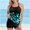 Multicolor, variant on pstuiky Womens Swimsuit Print Crew Neck Adjustable Strap Two Piece Swimwear Swim Dress Sling Tankinis Chest Support with Boy Shorts Women's Swimwear
