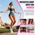 thumbnail image 2 of Cuerda para saltar KUZARO pesa 0,7 kg para entrenamiento físico femenino, 2 of 8