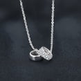 thumbnail image 2 of Tilga Layered CZ Rondelle Pendant Necklaces for Women, 14K Gold Plated Trendy Mariner Chain Dainty Circle Rondelle Pendant Choker Necklace for Women Two-Toned Cubic Zirconia Gold Necklace, 2 of 6