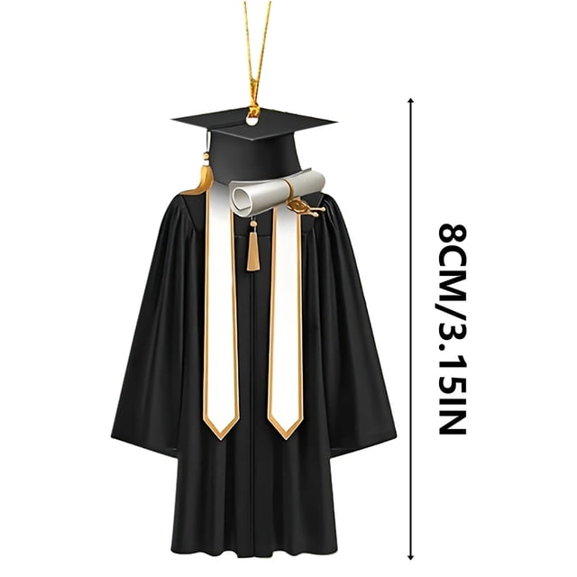 2025 Graduation Decorations Ornament Graduation Gown Ornament