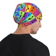 thumbnail image 5 of Naloa Doodle Faces Emotions Soft Beanie Hat, Knit Beanie Daily Beanie in Fine Knit for Women Men Winter Travel, Outdoor, 5 of 7