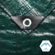 thumbnail image 4 of Lona impermeable CARTMAN verde de 6 x 6 m y 0,2 mm de grosor para acampar, 4 of 6