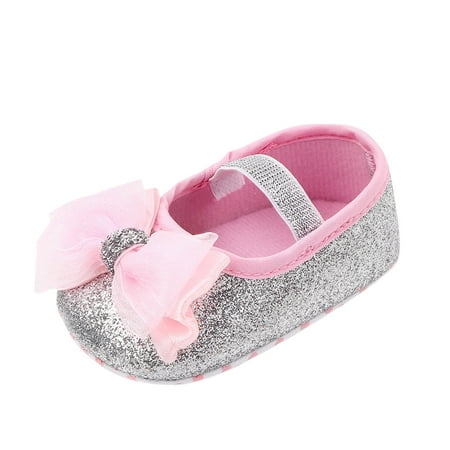 

MIUBAGIAL Toddler Baby Girls Casual Bowknot Prewalker Princess First Walking Shoes