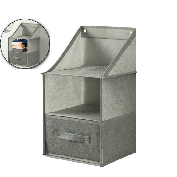 Hanging Fabric Closet Organizer, Foldable Drawer Boxes, Wall Mounted Clothes Storage System for Bedroom Use