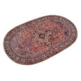 thumbnail image 6 of Unique Loom Timeless Collection Area Rug - Simon (4' 1" x 6' 1" Oval Red/Teal), 6 of 8