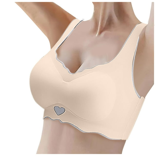 Women Comfort Plus Size Unpadded Lace Underwear Adjustable Breathable Underwire Bra