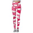 thumbnail image 2 of MKLEKYY Leggings deportivos para mujer Leggings con estampado navideño para mujer Leggings de ejercicio físico con realce Pantalones de yoga 3885, 2 of 4