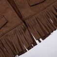 thumbnail image 5 of WERYOUNG Child Baby Boys Girls Retro Cowboy Cow Girl Vest Tassel Fringe Waist Coat Tops Party Cozy, 5 of 7