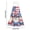 Gnomes with USA Flag, variant on Haosy 2 Pack Kitchen Wash Cloths with Hanging Loops Absorbent Absorbent Quick Drying Hand Towels, Gnomes with Usa Flag