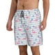 thumbnail image 2 of Fotbe Flamingo and Pineapple Trajes de Baño Estampados para Hombre, Shorts de Verano de Secado Rápido, Ropa de Playa, Bañadores-XX-Large, 2 of 6