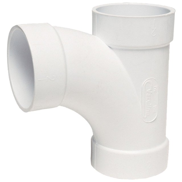 Airvac VM106 Conexiones de PVC en forma de T de 90 grados y 3 vías