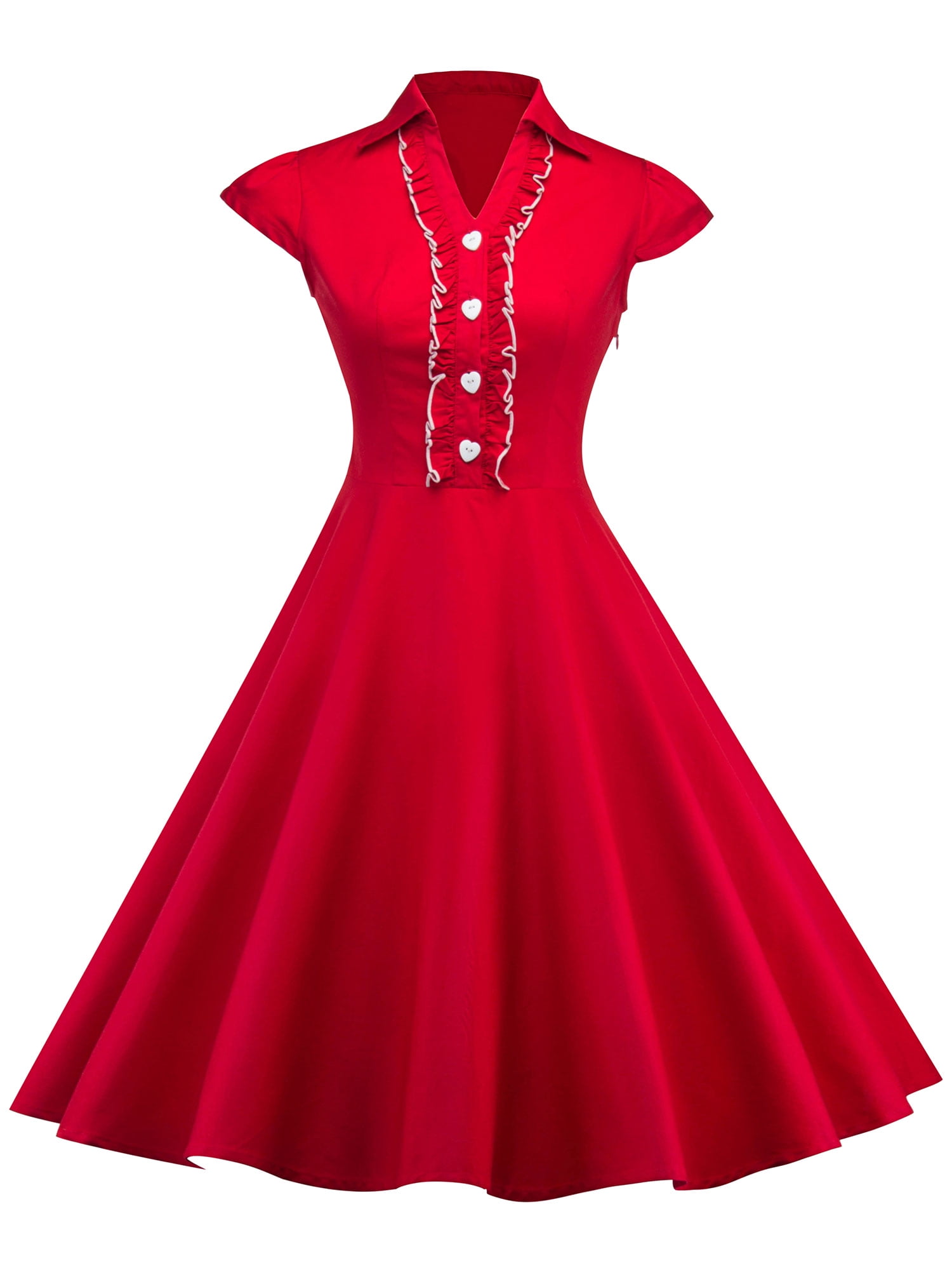 WOMENS 50/'s 60/'s VINTAGE Hepburn Style Swing Skater FLARED EVENING PARTY DRESS