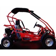 TrailMaster Mid XRX Youth Go Kart, 200cc, Ages 8–14, Up to 25 MPH, Dual Seat, Electric Start (Black)