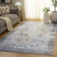 thumbnail image 3 of SAFAVIEH Tucson Jayla Oriental Machine Washable Area Rug, Beige/Gray, 6' x 9', 3 of 16