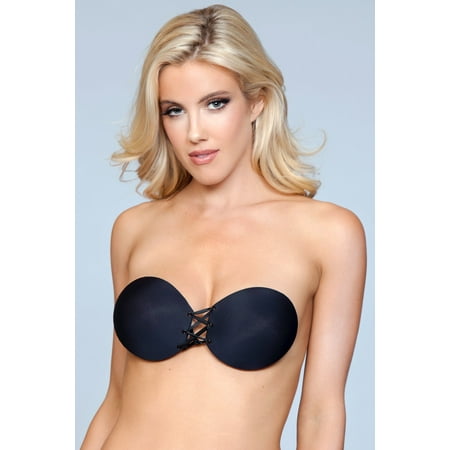 Criss-Cross Adjustable Adhesive Bra Black / Size B