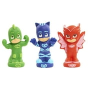 PJ Masks Bath Toy Set, Includes Catboy, Gekko, and Owlette Water Toys for Kids,  Kids Toys for Ages 3 Up, Easter Basket Stuffers and Small Gifts