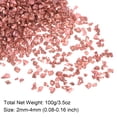 thumbnail image 2 of Triturado Vidrio Chips 100g/3.5oz 2mm-4mm Irregular Metálico Brillante Vidrio para Artesanía Bricolaje Jarrón Relleno Epoxi Resina Decoración, Rosa, 2 of 5