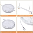 thumbnail image 5 of Lámpara de techo LED de 18 W. Moderna lámpara de techo LED ultrafina, redonda y de color blanco cálido, ideal para baño, dormitorio, cocina, salón, balcón y pasillo., 5 of 5