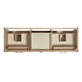 thumbnail image 5 of Ariel Monroe 67 Inch Double Rectangular Sink Bathroom Vanity With Italian Carrara Marble Countertop 1.5 inch Edge In Oak, 5 of 7