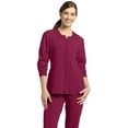 thumbnail image 3 of Marvella by White Cross Women's Jewel Neck Zip Front Scrub Jacket, 3 of 3
