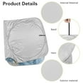 thumbnail image 5 of Yuyamidu Blue Marble Print Car Sunshade for Windshield Foldable Windshield Visor for SUV Van Hatchback Large Car Sun Shade Windshield Keep Your Vehicle Cool, 5 of 7