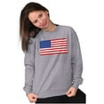 thumbnail image 5 of Classic American Flag USA Pride Sweatshirt for Men or Women Brisco Brands M, 5 of 6