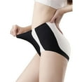 thumbnail image 3 of Bigersell Cotton Womens Underwear Clearance Women's Underwear Cotton Bikini Panty Style P-1603 Polyester Cheeky Panties Ladies Thong Briefs High Waist Women's Panties Black M, 3 of 5