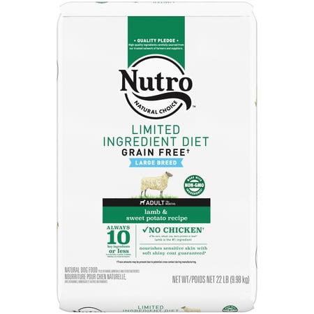 UPC: 0079105122801 | Nutro Limited Ingredient Diet Adult Large Breed Dry Dog Food  Lamb & Sweet Potato  22 Lb. Bag
