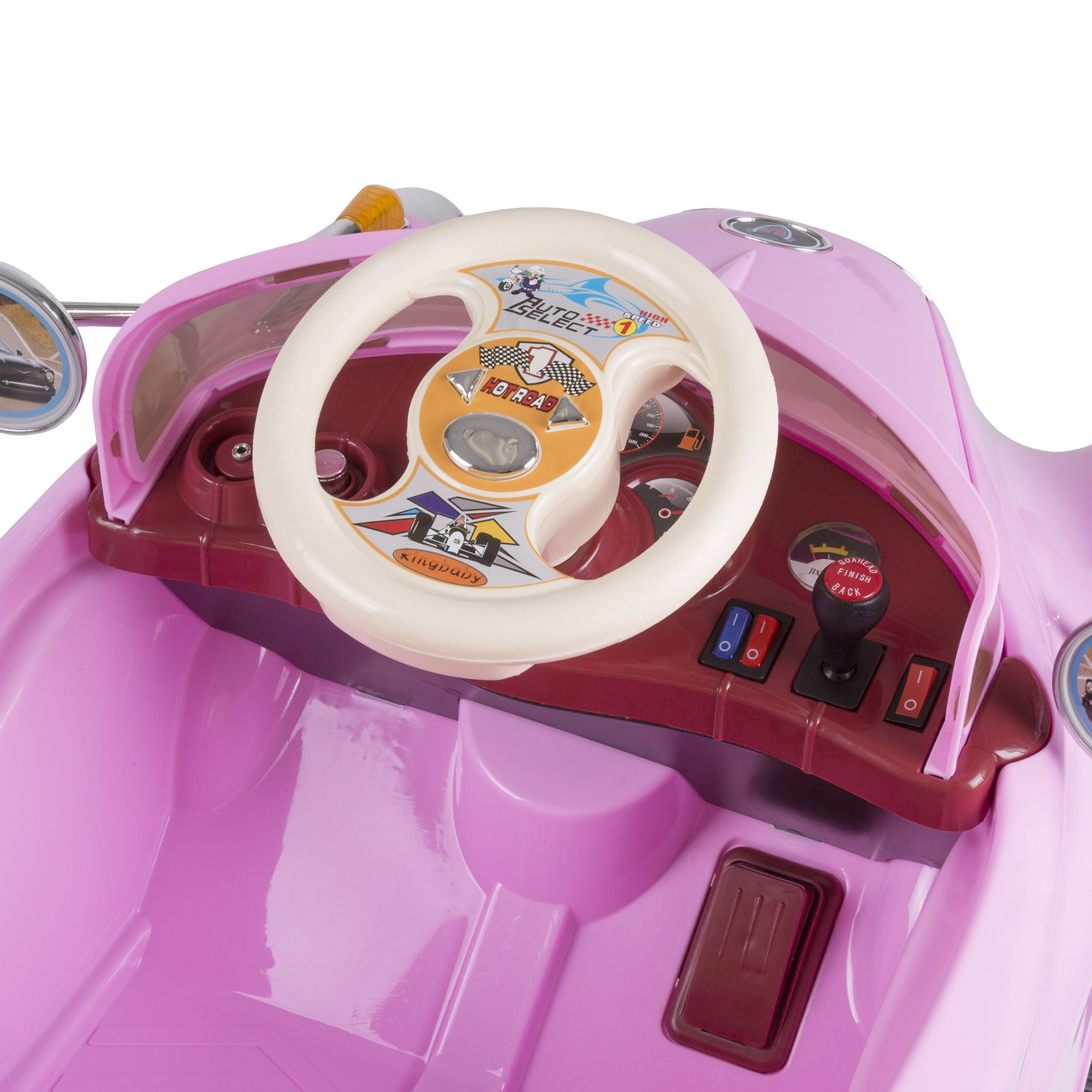 Ride On Toy Car, Battery Powered Classic Car Coupe With Remote Control and Sound by Hey! Play! – Toys for Boys and Girls, 3 Year Olds And Up