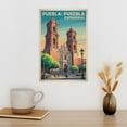 thumbnail image 3 of Vintage Wall Art Puebla Cathedral Mexico Retro Travel Poster Baroque Architecture Mid Century Style Print Canvas Poster, 3 of 8