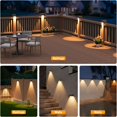 thumbnail image 7 of HIBIBUD Solar Fence Lights,12 Pack Deck Light,Led Lights Warm White Outdoor Wall Lights,Ip45 Solar Powered Light Waterproof for Backyard/Pool/Railing/Patio/Porch/Step/Outside/Garden (Black), 7 of 7