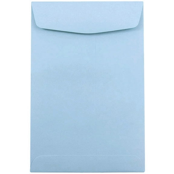JAM Paper 6 x 9 Catalog Envelopes, Baby Blue, 500/Box