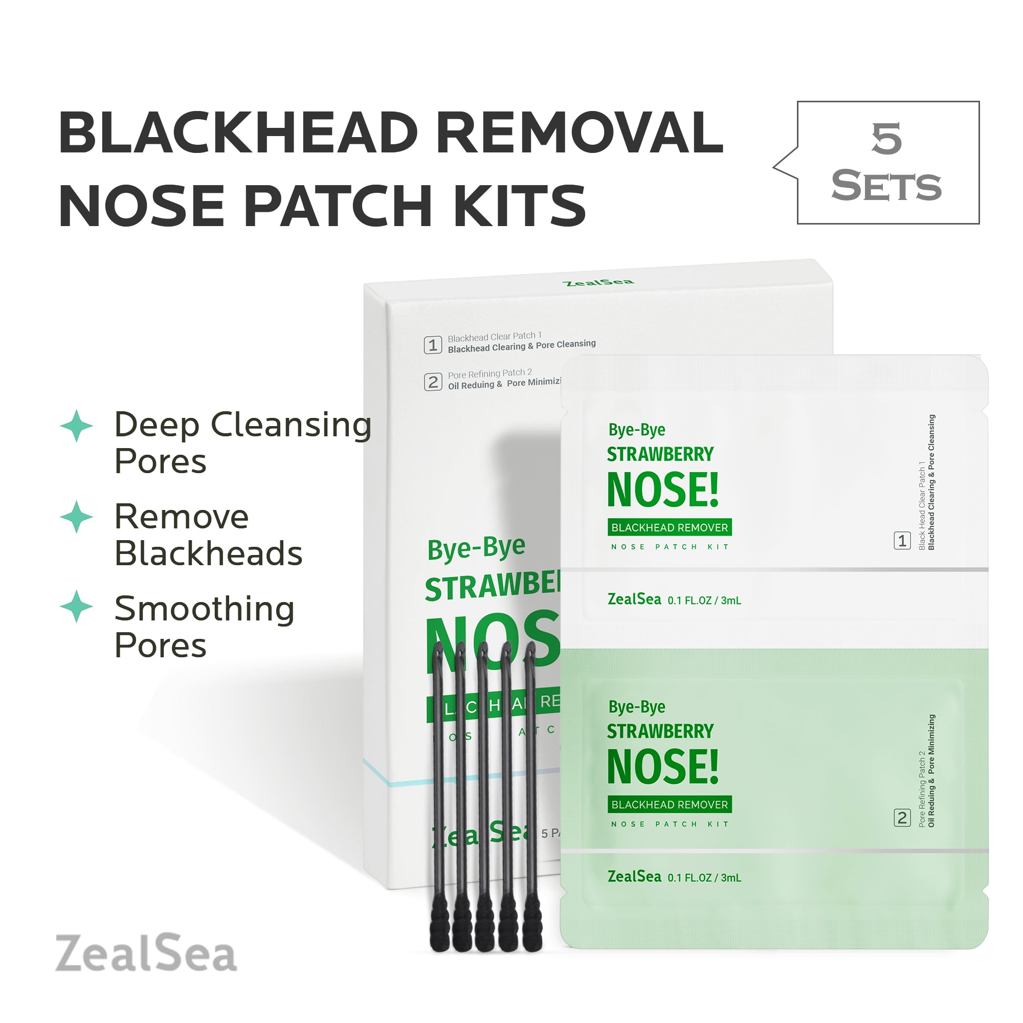 ZealSea Blackhead Removing Nose Patch Kits, Blackhead Removal Strips